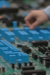 Obraz premium Close-up of a circuit board