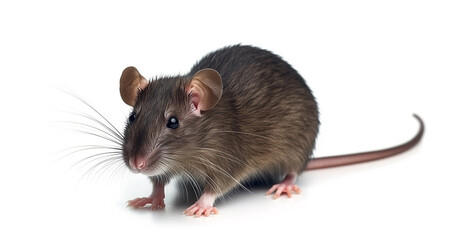rat isolated on white background