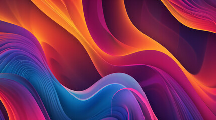 Colorful wavy background with paper cut style. background or wallpaper