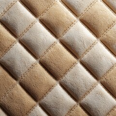 Obraz premium Close-up view of a quilted fabric texture.