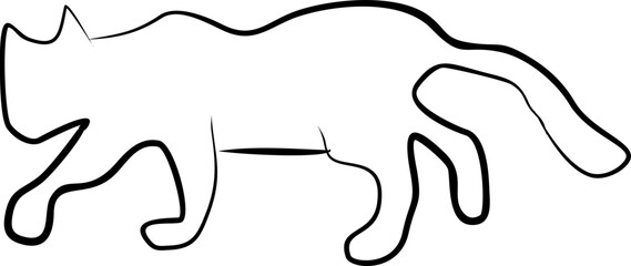 Cat Line Art 