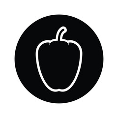 Paprika Circle Fill Icon Vector Illustration