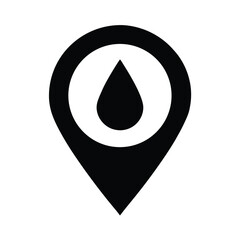 Pin Drop Icon Vector Illustration