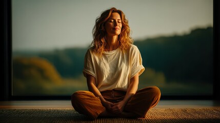 Serene Early Morning Scene in a Minimalist Setting