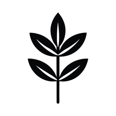 Sage Stem Line Icon Vector Illustration