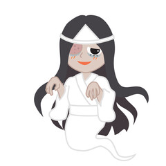 日本の幽霊のベクターイラスト