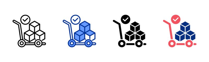 Stock icon sheet multiple style collection