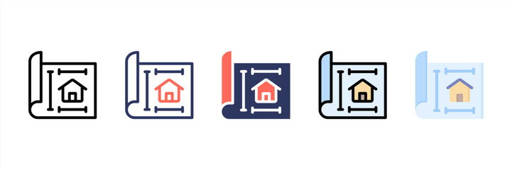 Measure Multi Style Icon Set