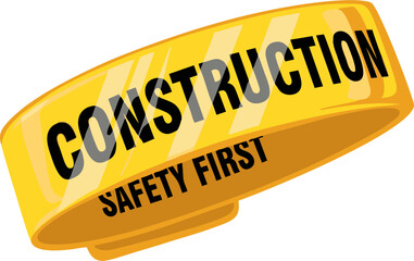Bright Yellow Construction Zone Safety Warning Tape