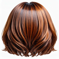 Fototapeta premium shag with choppy layers; 1970s medium-length jagged razor-cut style