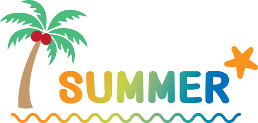 여름 야자수 나무