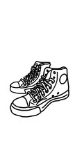 sport shoes vector illustration
