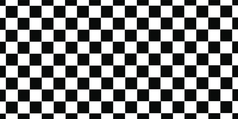 Black and white checkered pattern, Checkerboard seamless pattern