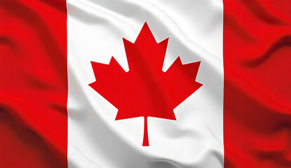 Fototapeta premium Canadian Flag Fully Covered – High-Resolution Maple Leaf Flag Art, Patriotic Background, Wallpaper & Digital Design