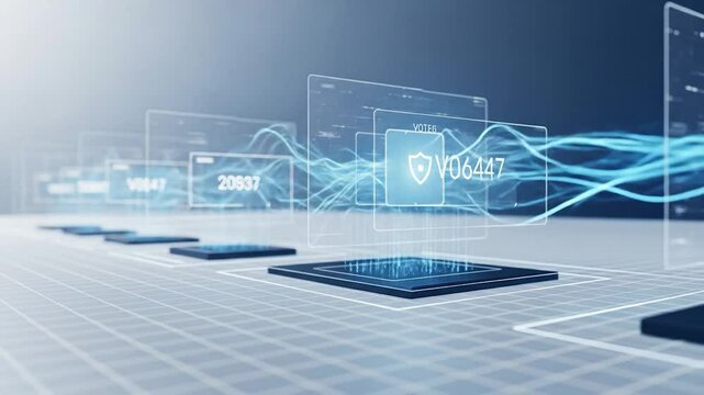 Secure digital data transfer with encryption and vote verification on a network grid