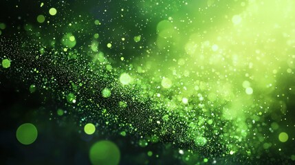 A vibrant green and yellow abstract background with a mix of circular and irregular shapes, creating a dynamic and artistic visual effect.