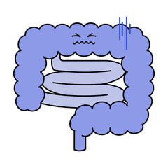 不健康な腸のイラスト