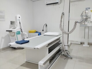  Medical Examination Room with X-Ray Machine and Patient Table