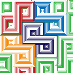 a bold geometric pattern