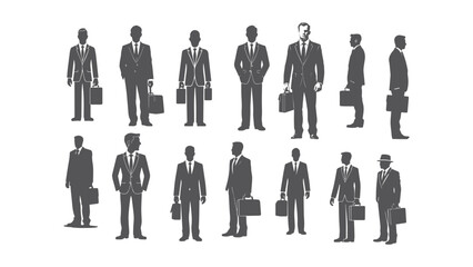 Illustration for Corporate People Office Career Leadership and Professional Design Concepts