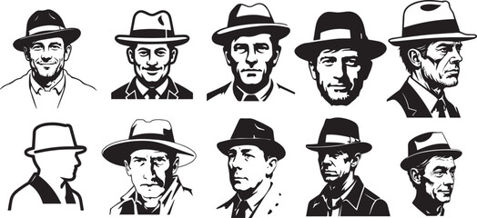 Man with Hat Silhouette Collection Vector Illustration

Man with Hat Silhouette Collection Vector Illustration