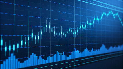 Graph showing oil price trends in renewable energy market. Oil price and renewable energy concept. economic effect, energy security, financial market connection.