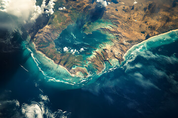 a view of a large body of water