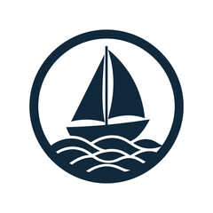 Simple Sailing Boat Silhouette