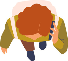 Person Top View Illustration


