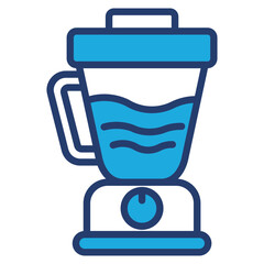 Smoothie blue color icon
