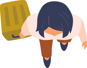 Person Top View Illustration

