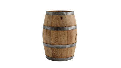Obraz premium wooden barrel isolated on transparent background png