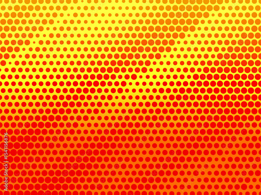 Poster abstract colorful halftone dots pattern