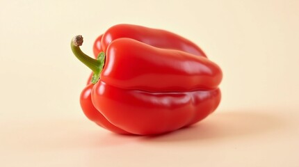 red Capsicums on wooden floor.  red pepper. red bell pepper on wooden table