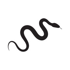 Snake, Eel, and Dragon Silhouettes Collection – Vector Animal Icons Set