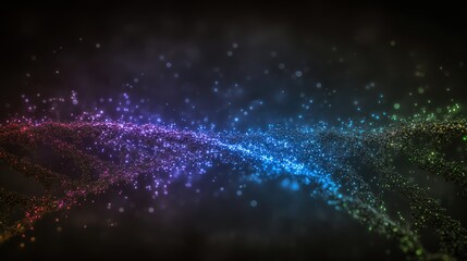 Abstract swirling particle design