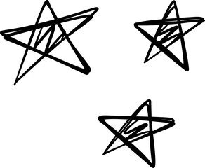 Scribble Doodle Stars