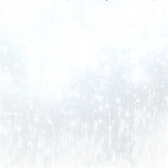 Raindrops Sliding Down Window with Overcast Sky on Transparent Background