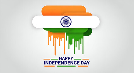 Creative Indian Flag Tricolor Drip Design for 15 August Independence Day, 26 January Republic Day Celebrate India’s Freedom with Patriotic Pride