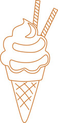 Ice Cream Cone Doodle