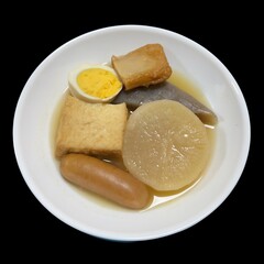 a cuisine photo of tofu sausage and egg