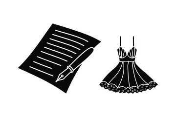 Vector Illustration of Stylish Female Accessories – Elegant Fashion Clipart