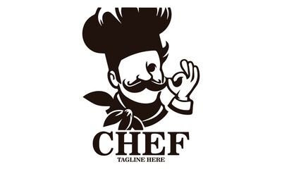 Illustration funny pizza chef shows you how delicious pizza vector design. pizza chef logo and pizza chef vector illustration