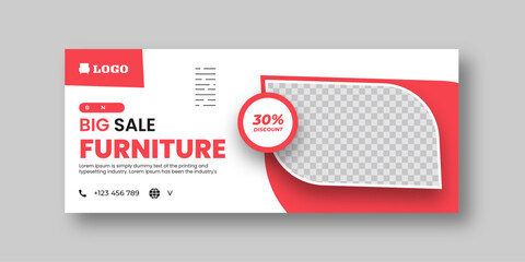 Modern Editable Furniture sale web banner. Furniture sale social media poster. Furniture sale advertising poster. elegant promotional banner. 