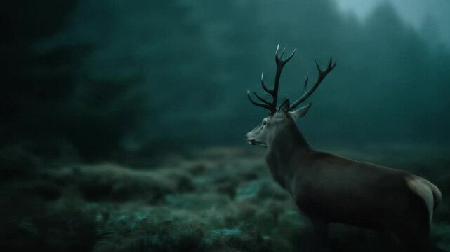 deer in the woods