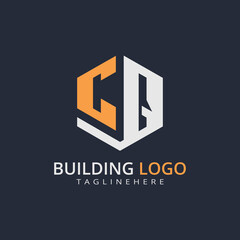 Modern Building Letter Logo Design – Real Estate Monogram Branding
