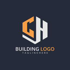 Modern Building Letter Logo Design – Real Estate Monogram Branding
