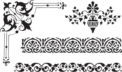 Beautiful flower art and mandala vector design