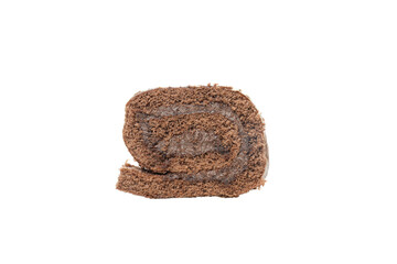 Cake roll isolated on white background, PNG