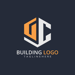 Modern Building Letter Logo Design – Real Estate Monogram Branding
